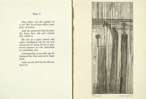 Louise Bourgeois. Plate 9 of 9, from the illustrated book, He Disappeared into Complete Silence, first edition (Example 9). 1947