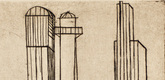 Louise Bourgeois. Plate 3 of 9, from the illustrated book, He Disappeared into Complete Silence, first edition (Example 10). 1947