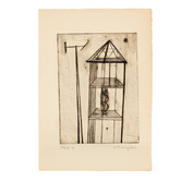 Louise Bourgeois. Plate 4 of 9, from the illustrated book, He Disappeared into Complete Silence, first edition (Example 10). 1947