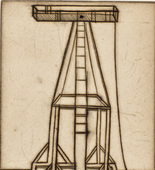 Louise Bourgeois. Plate 5 of 9, from the illustrated book, He Disappeared into Complete Silence, first edition (Example 10). 1947