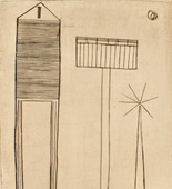 Louise Bourgeois. Plate 6 of 9, from the illustrated book, He Disappeared into Complete Silence, first edition (Example 10). 1947