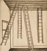 Louise Bourgeois. Plate 8 of 9, from the illustrated book, He Disappeared into Complete Silence, first edition (Example 10). 1947