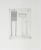 Louise Bourgeois. Plate 6 of 11, from the illustrated book, He Disappeared into Complete Silence, second edition. 1995