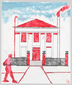 Louise Bourgeois. The Rectory (recto) (Study for The Rectory). 2003
