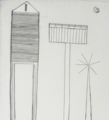 Louise Bourgeois. Plate 6 of 11, from the illustrated book, He Disappeared into Complete Silence, second edition. 1995