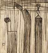 Louise Bourgeois. Plate 9 of 9, from the illustrated book, He Disappeared into Complete Silence, first edition (Example 10). 1947