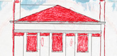 Louise Bourgeois. The Rectory (recto) (Study for The Rectory). 2003