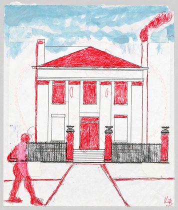 Louise Bourgeois. The Rectory (recto) (Study for The Rectory). 2003