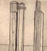 Louise Bourgeois. Plate 3 of 9, from the illustrated book, He Disappeared into Complete Silence, first edition (Example 11). 1947