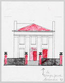 Louise Bourgeois. The Rectory (recto) (Study for The Rectory). 2003