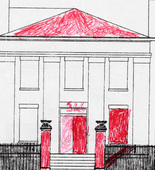 Louise Bourgeois. The Rectory (recto) (Study for The Rectory). 2003