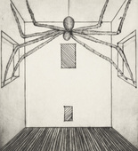Louise Bourgeois. Spider, plate 11 of 11, from the illustrated book, He Disappeared into Complete Silence, second edition. 2001-2002
