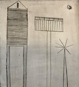 Louise Bourgeois. Plate 6 of 9, from the illustrated book, He Disappeared into Complete Silence, first edition (Example 11). 1947