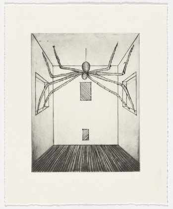Louise Bourgeois. Spider, plate 11 of 11, from the illustrated book, He Disappeared into Complete Silence, second edition. 2001-2002