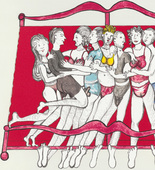 Louise Bourgeois. Eight in Bed. 2000