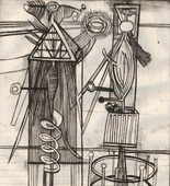 Louise Bourgeois. Plate 7 of 9, from the illustrated book, He Disappeared into Complete Silence, first edition (Example 11). 1947