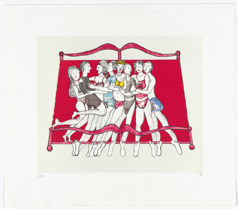 Louise Bourgeois. Eight in Bed. 2000