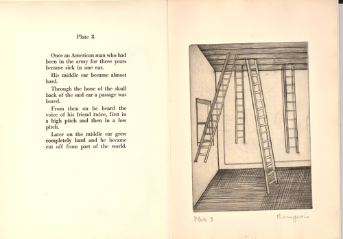 Louise Bourgeois. Plate 8 of 9, from the illustrated book, He Disappeared into Complete Silence, first edition (Example 11). 1947