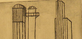 Louise Bourgeois. Plate 3 of 9, from the illustrated book, He Disappeared into Complete Silence, first edition (Example 12). 1947