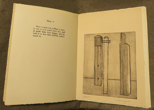 Louise Bourgeois. Plate 3 of 9, from the illustrated book, He Disappeared into Complete Silence, first edition (Example 12). 1947