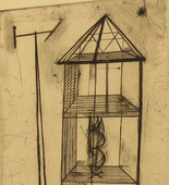 Louise Bourgeois. Plate 4 of 9, from the illustrated book, He Disappeared into Complete Silence, first edition (Example 12). 1947