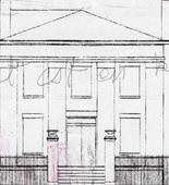 Louise Bourgeois. The Rectory (verso) (Study for The Rectory). 2003