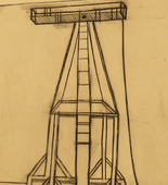Louise Bourgeois. Plate 5 of 9, from the illustrated book, He Disappeared into Complete Silence, first edition (Example 12). 1947