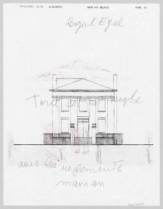 Louise Bourgeois. The Rectory (verso) (Study for The Rectory). 2003