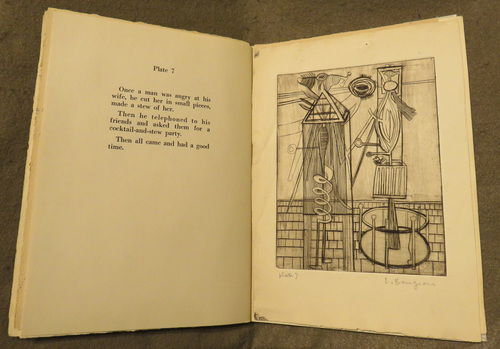 Louise Bourgeois. Plate 7 of 9, from the illustrated book, He Disappeared into Complete Silence, first edition (Example 12). 1947