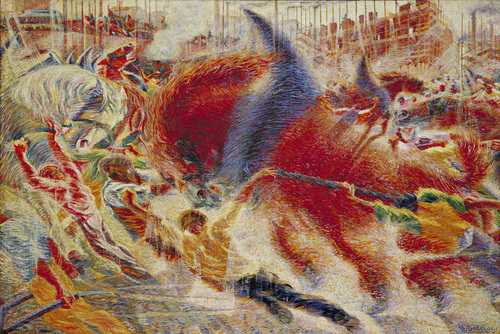 Umberto Boccioni. The City Rises. 1910